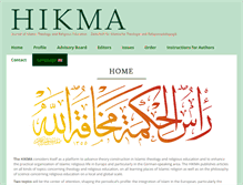 Tablet Screenshot of hikma-online.com